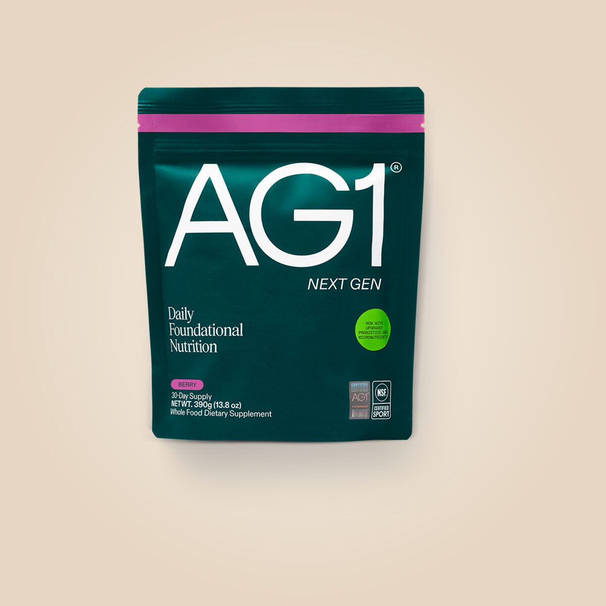 AG1 Next Gen pouch, Berry flavor
