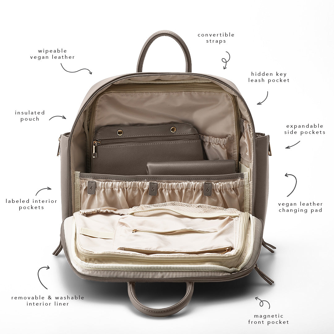 Ayla Bag open layout and organization pockets